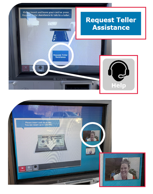 screens showing ITM process