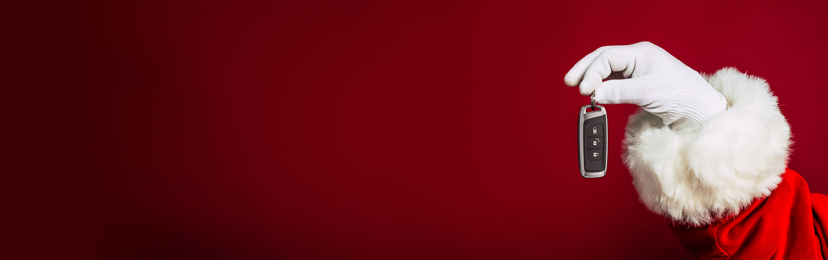 Santa hand with key fob